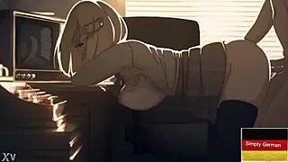 group of horny studs surround and relentlessly bang animated girl's tight holes in wild frenzy