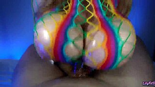 check out lilykoti's non-stop cock milking with her huge oiled tits in this crazy pov compilation