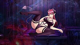 black succubus femdom hentai joi pushes jerk off endurance to the limit in episode 4