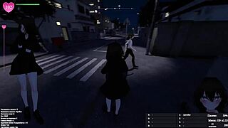 Exhibitionist girl opens coat flashing big tits and ass on public street