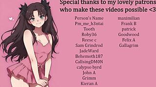 faygrey rin tohsaka turns me into obedient girlfriend teaching cock handling joi