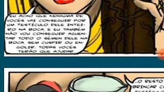 She rides monster black cock in classroom hentai synced to music