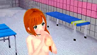 Redhead anime slut sucks fucks cock blasts massive facial cumshot