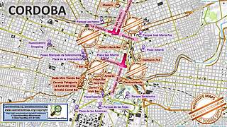 argentina cordoba street maps reveal massage parlours and freelance prostitutes