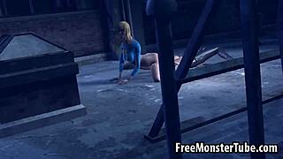 SUPERWOMAN PUSSY LICKED DEEP BY CATWOMAN OUTDOOR CUNILINGUS MUFF DIVING ORAL