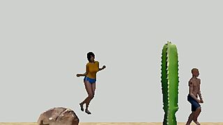 samba lady shakes ass in new 2024 hentai game stage sex play