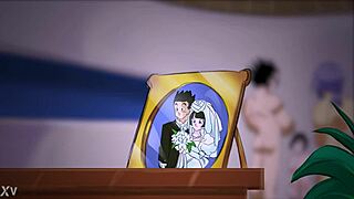 what if videl took on two guys at once ending in a messy facial blast