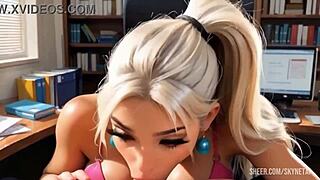 oh man, my stepsister at work risks sucking my huge cock then fucks till cum fills her mouth