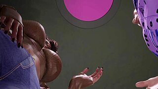 imagine this ebony babe's perfect ass squirting on that fat old man's cock