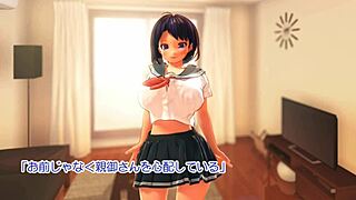 Giant tits JK Akari misenters apartment gets punished creampie fuck summer evening