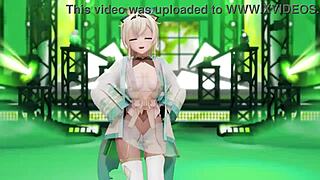 check out iroha's sexy 3d mmd dance moves in hentai style