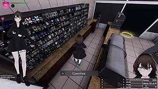 exhibitionist girl squirts uncontrollably in store public flash! 😱💦🔥 can't hold back