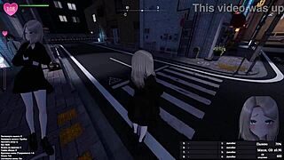 uh she grabs that dildo in fitting room masturbating squirting for old man watching hentai game