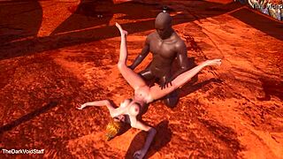 slave girl anal fucked doggystyle cowgirl creampie by huge cock village guard