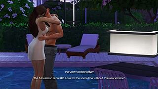 neighbors milf wife sneaks naughty 3d sims hentai fun, what's her secret craving?