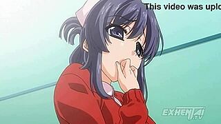 First time pussy sucking turns into uncensored hentai licking frenzy