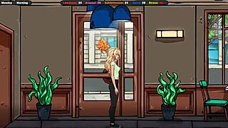 She tracked down that exhibitionist dude again dropped to her knees and boom face full of cum