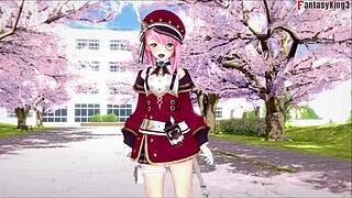 charlotte drops to knees for sloppy genshin impact blowjob fantasy