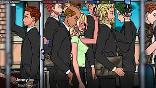 a masseur fingers innocent jenny's pussy then stranger jerks off watching her beach ass