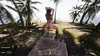 lara croft starts sperm ritual fucking her pussy full of cum right away in 3d game animation ughh