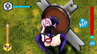 click click battle m female knight strips clothes rips gear naked tits fight ep 1