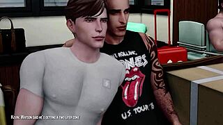 nightowl host club ep 1 has yaoi boys cheating with rough anal creampie missionary and blowjobs