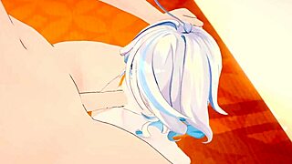 Furina Gulps Cum Then Takes It Deep in Her Dripping Wet Pussy