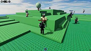 witch futa pounds girl hard in roblox hentai game