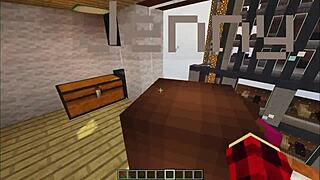 FUCKING THIS MILF'S JUICY PUSSY TITS BOUNCING IN MINECRAFT JENNY MOD!