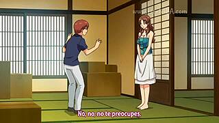 hentai milf with natural tits rides monster cock deep and hard