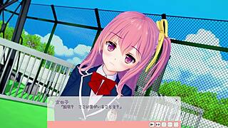 I crave this Koikatsu cosplay girl's panty flash for club recruitment