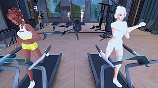 oh man lustful lesbian sluts fuckin dirty in gym... sims anime hentai sfm got me sweatin