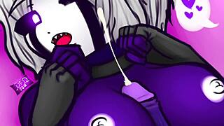 Fnaf puppet spreads legs for deep hentai penetration