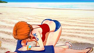 nami delivers intense blowjob handjob and titty fuck in one piece