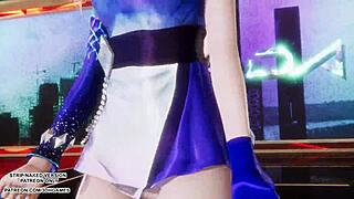 akali and ahri shake their asses in uncensored kda kpop dance hentai