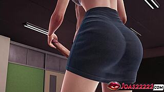 ever wonder if reina's standing handjob leads to sloppy gloryhole swallows from that monster? 