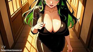 Forbidden Stepmom Rides Stepson Till Explosive Creampie in Spanish ASMR Anime