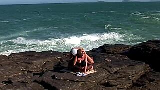 Big-Boobed Beachgoer Double-Penetrated By Two Hung Interracial Monster Cocks