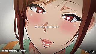 Chubby Anime Wife Cheats with Boss Doggy Creampie