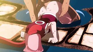 whoa sakura haruno's juicy tits and pussy get wrecked in naruto hentai marathon! 🍑💦