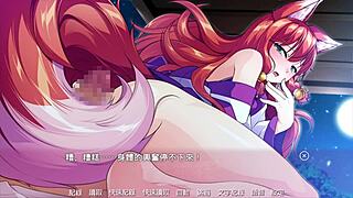 trap shrine maiden seduces with crossdressing hentai sex scene