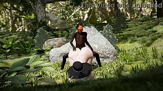 BIG ASS BABE FUCKS MONSTER BBC IN JUNGLE DOGGYSTYLE