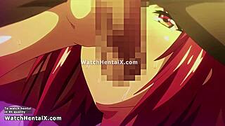 गर्लफ्रेंड सैक्सी एनिमे हेंटई एक्शन में डाइव