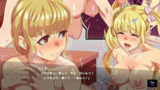 Stepmom and teen daughter take creampie loads in erotic japanese hentai game demo