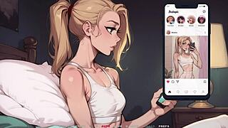 blonde step sister girlfriend shows massive ass big tits huge cock ride