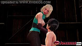 blonde elf princess zelda kisses teases pussy fingering anal vibrator squirt!