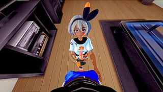 Fuck yeah, pound Bea's tight ass doggystyle to missionary creampie in Pokemon gym!