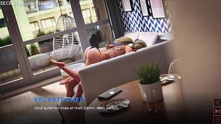 bbw bimbo stepmom fucks busty friend while stepson watches 3d game