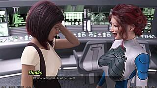 stranded in space 54, i'm making out hot with this curvy lesbian giant! 💋🌌