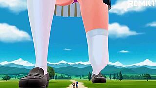 What dreams does the emo giantess uniform girl chase in MMD?